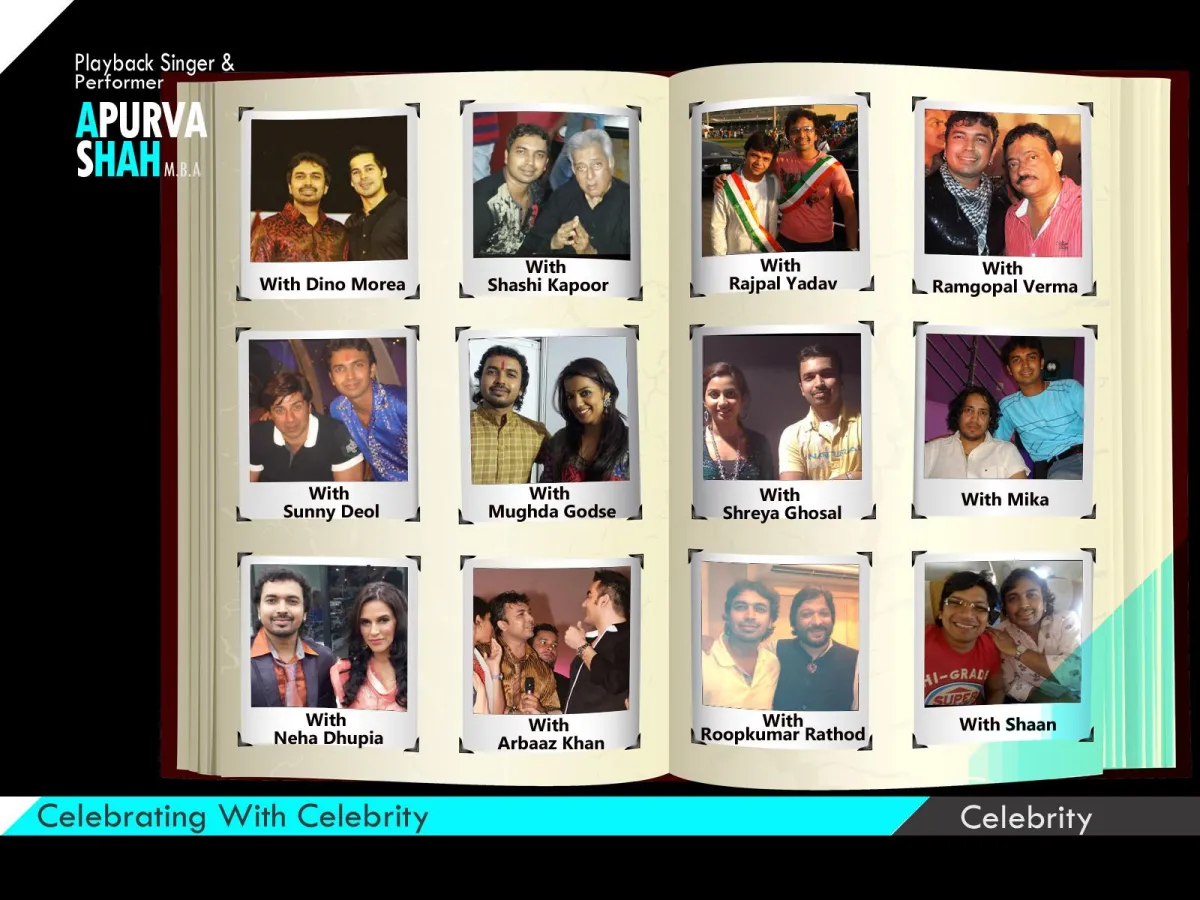 Apurv Shah celebrating with celebrities
